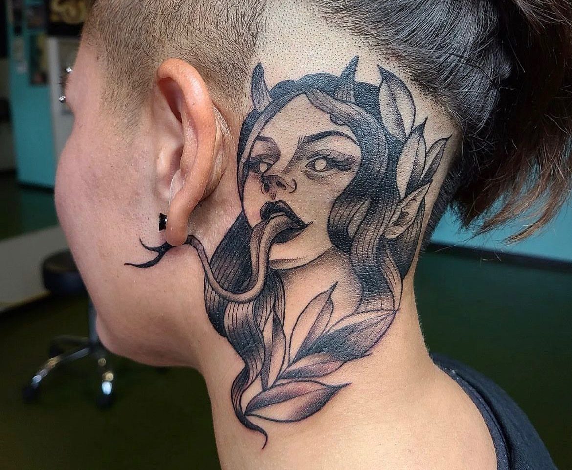 Neck Tattoo